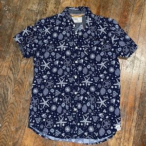 Free Planet Nautical Button Down Size Small